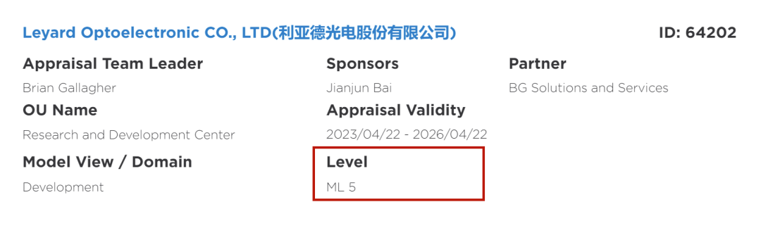 全球最高等级认证 | zoty中欧官方获CMMI 5证书